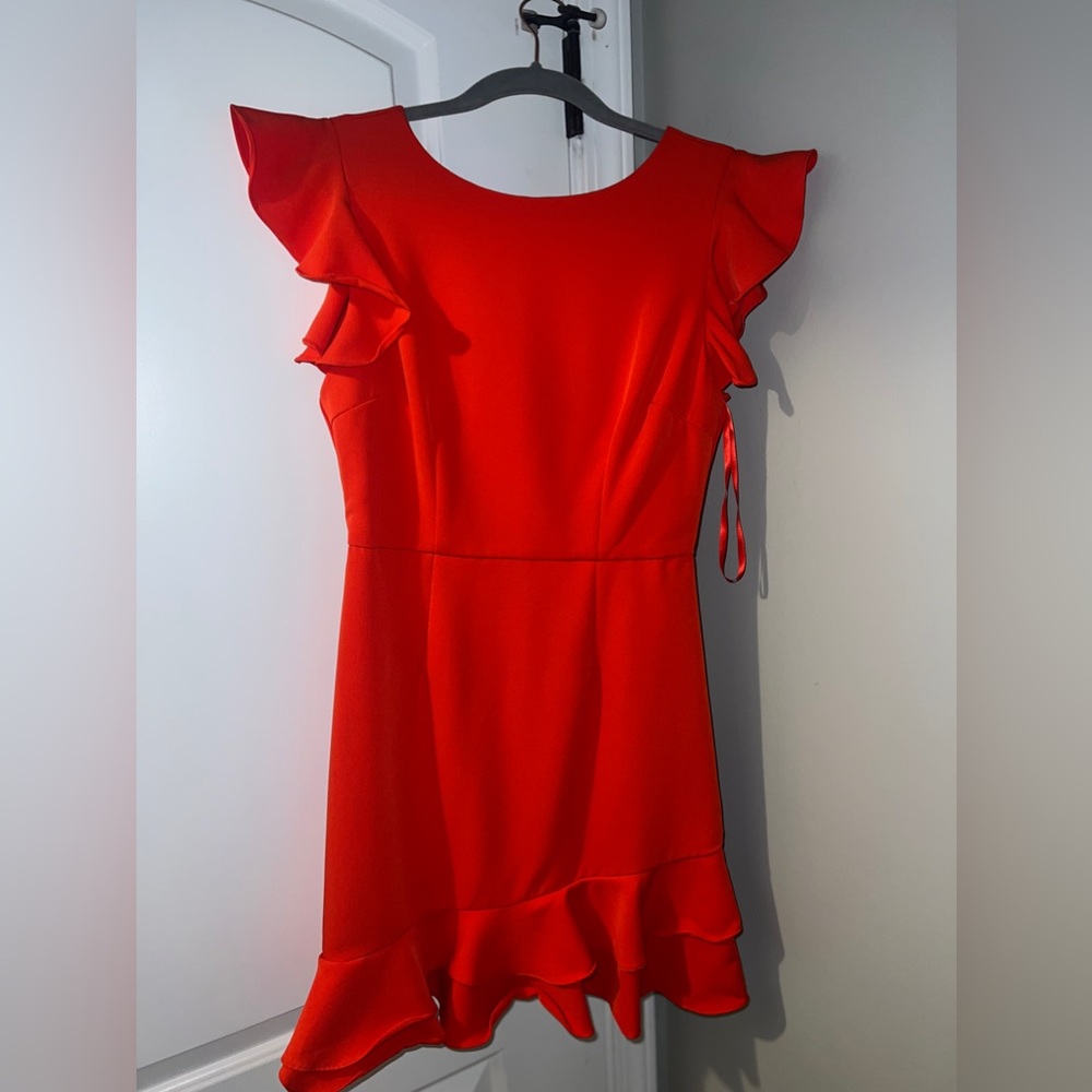Red Ruffle dress